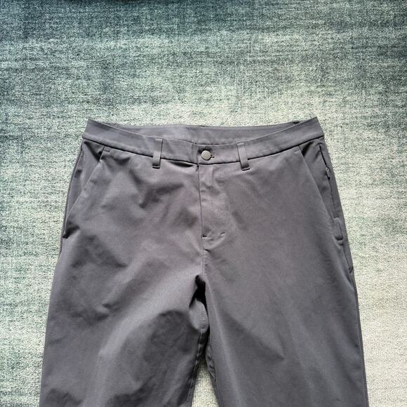 Lululemon Pants Mens 32 ABC Classic Fit Trouser Warpstreme 32x29 charcoal Gray - Picture 2 of 5